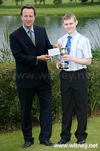 David Cameron presents Student of the Year award
