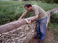 Volunteers rally to repair dry stone wall